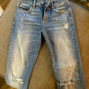 Gap Boys Distressed Stretch Super Skinny Jeans-Size 14